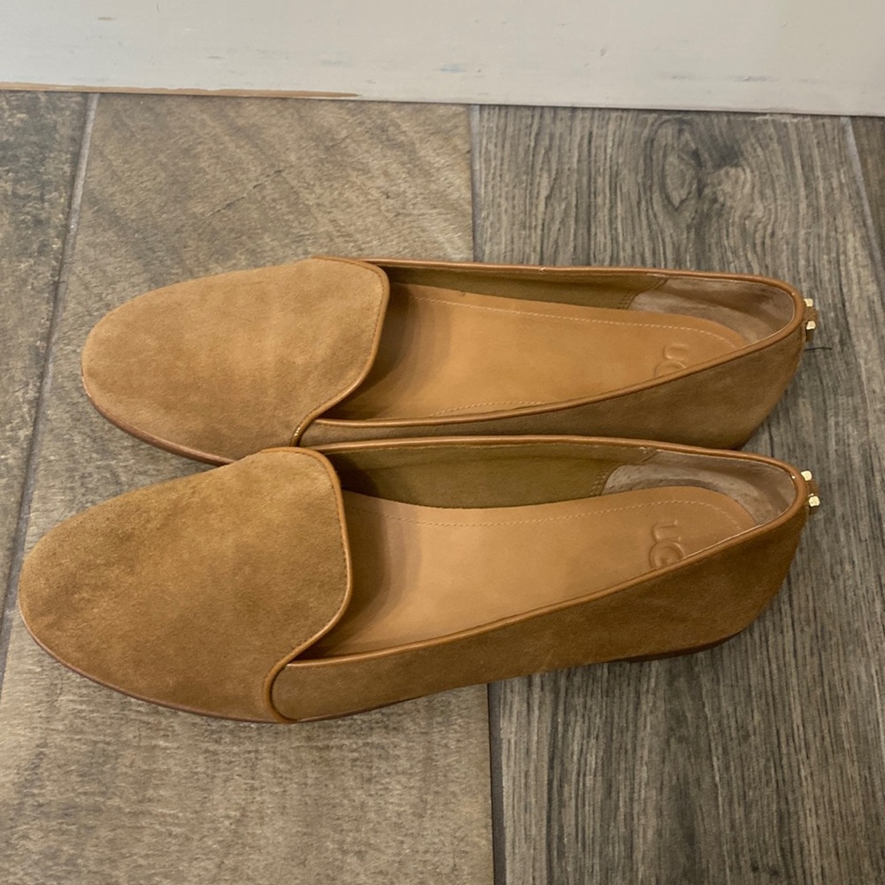 Ugg brown suede loafers size 9